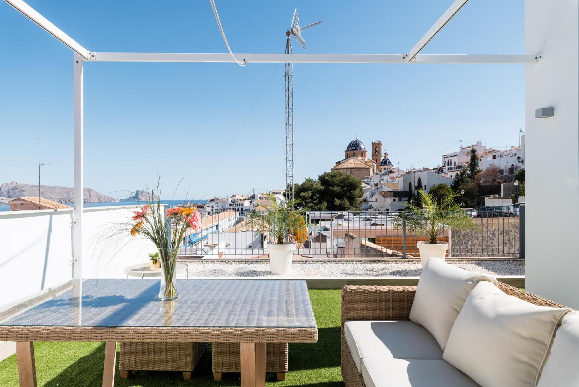 Atico Vistas Al Mar, Terraza, Piscina Y Parking By Vero アルテア エクステリア 写真